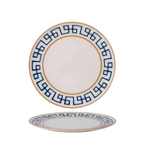 26 Cm Dedalo Piatto Piano In Porcellana Set 6 Pz