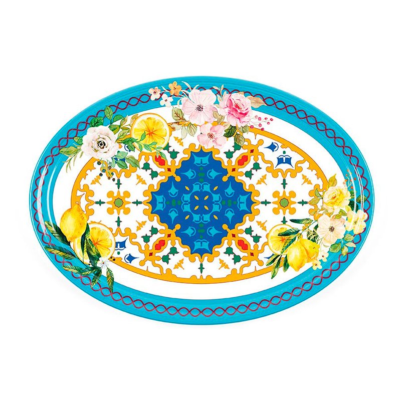 50X36 Cm Guzzini Flower Vassoio In Melamina Set 2 Pz