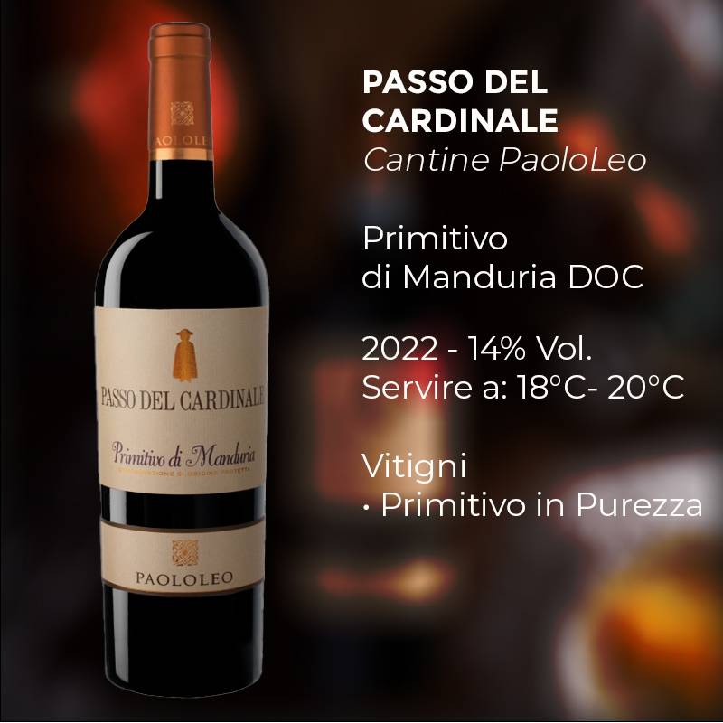 Passo Del Cardinale Primitivo Di Manduria Doc 2022 Cantina Paololeo