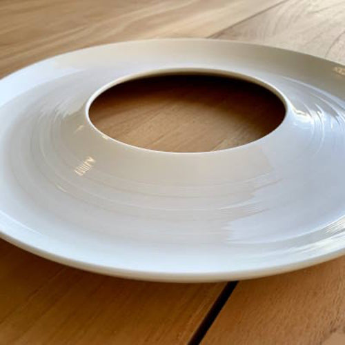 31 Cm Essentia Magnesium Deep Ring Piatto Presentazione Rotondo In Porcellana Set 2 Pz