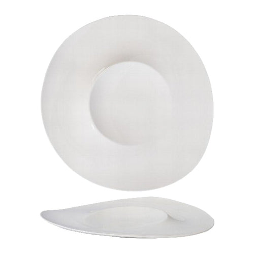 31 7 Cm Essentia Magnesium Orbit Piatto Presentazione Rotondo In Porcellana Set 2 Pz