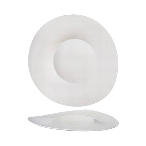 26 5 Cm Essentia Magnesium Orbit Piatto Presentazione Rotondo In Porcellana Set 2 Pz