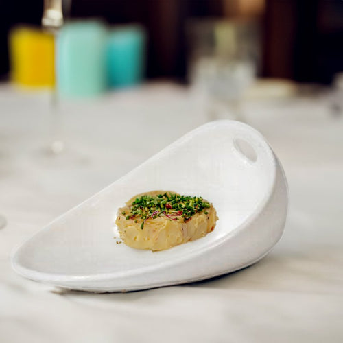 17 9X15 Cm Essentia Magnesium Stand Up Piatto Vassoio In Porcellana