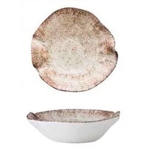 21 Cm Effetto Legno Piatto Fondo In Porcellana Set 6 Pz