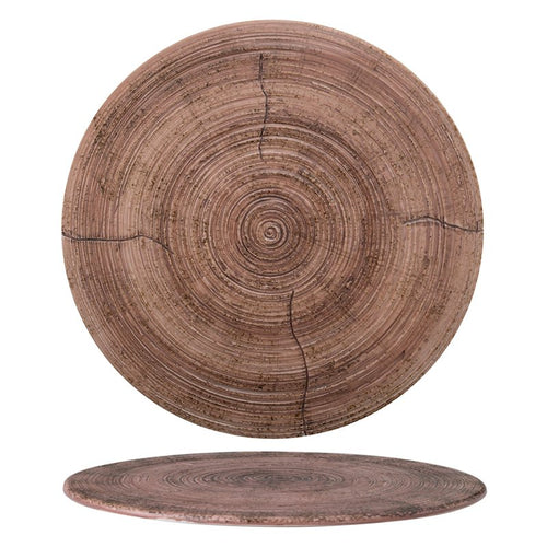 29 5 Cm Tagliere Rotondo In Porcellana Effetto Legno Set 3 Pz