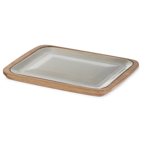 34X29 Cm Abert Celsius Piatto Presentazione Con Support In Legno