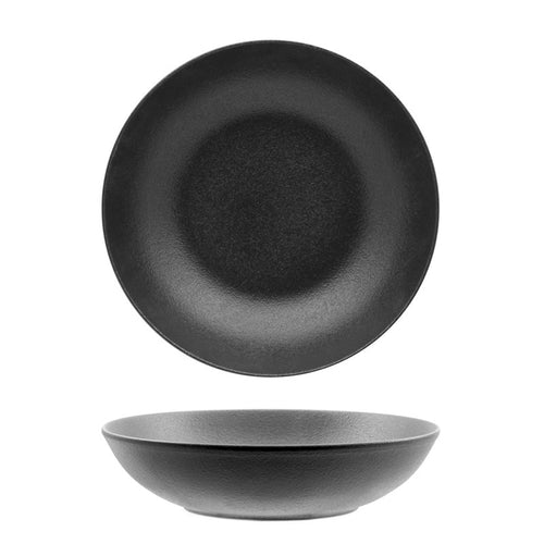 21 Cm Ariane Black Dazzle Piatto Fondo In Porcellana Set 6 Pz