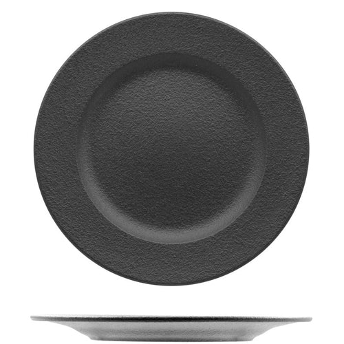 27 Cm Ariane Black Dazzle Piatto Piano In Porcellana Set 12 Pz