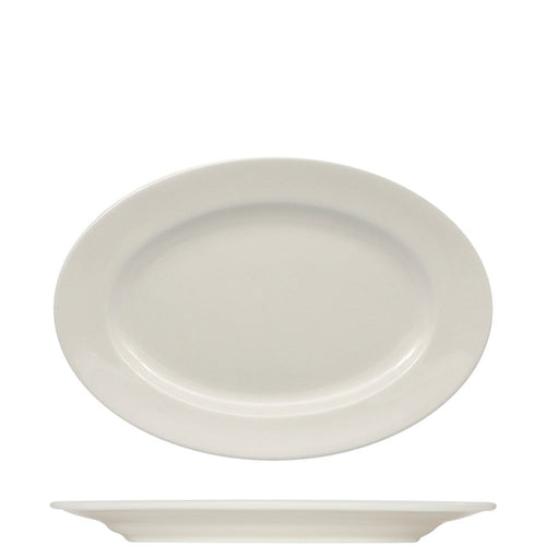 28 Cm Ariane Prime Piatto Vassoio Ovale In Porcellana Set 12 Pz