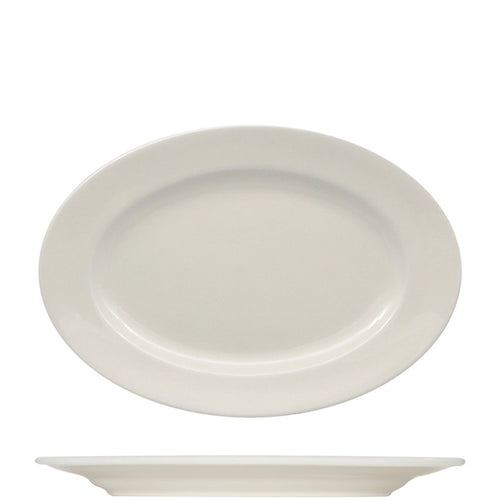 32X22 Cm Ariane Prime Piatto Vassoio Ovale In Porcellana Set 6 Pz