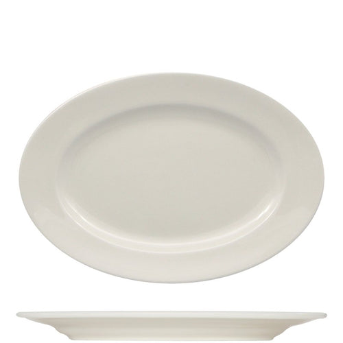 38X26 5 Cm Ariane Prime Piatto Vassoio Ovale In Porcellana Set 6 Pz