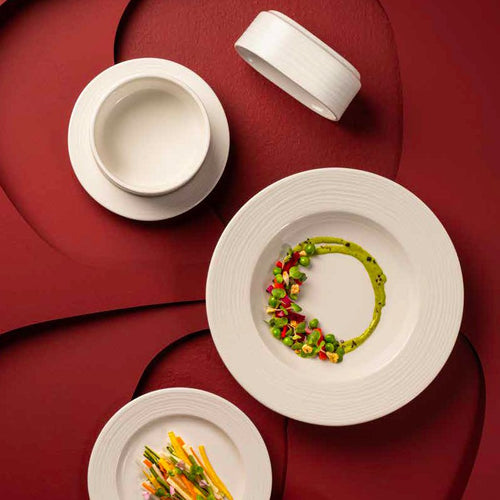 18 Cm Ariane Eclipse Piatto Fondo In Porcellana Set 3 Pz