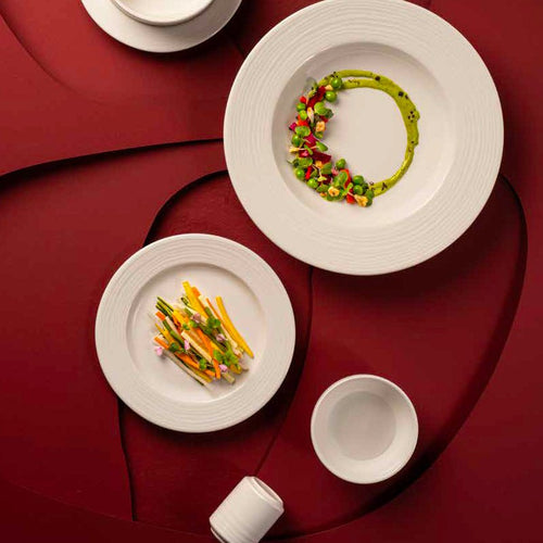 29 Cm Ariane Eclipse Piatto Piano In Porcellana Set 6 Pz