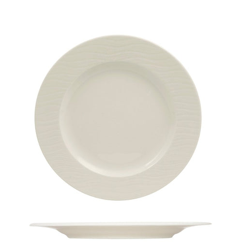 27 Cm Ariane Ripple Piatto Piano In Porcellana Set 12 Pz