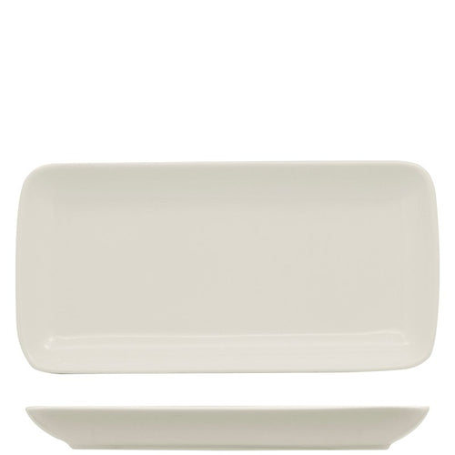 36X16 5 Cm Ariane Buffet Piatto Vassoio Rettangolare In Porcellana Set 6 Pz