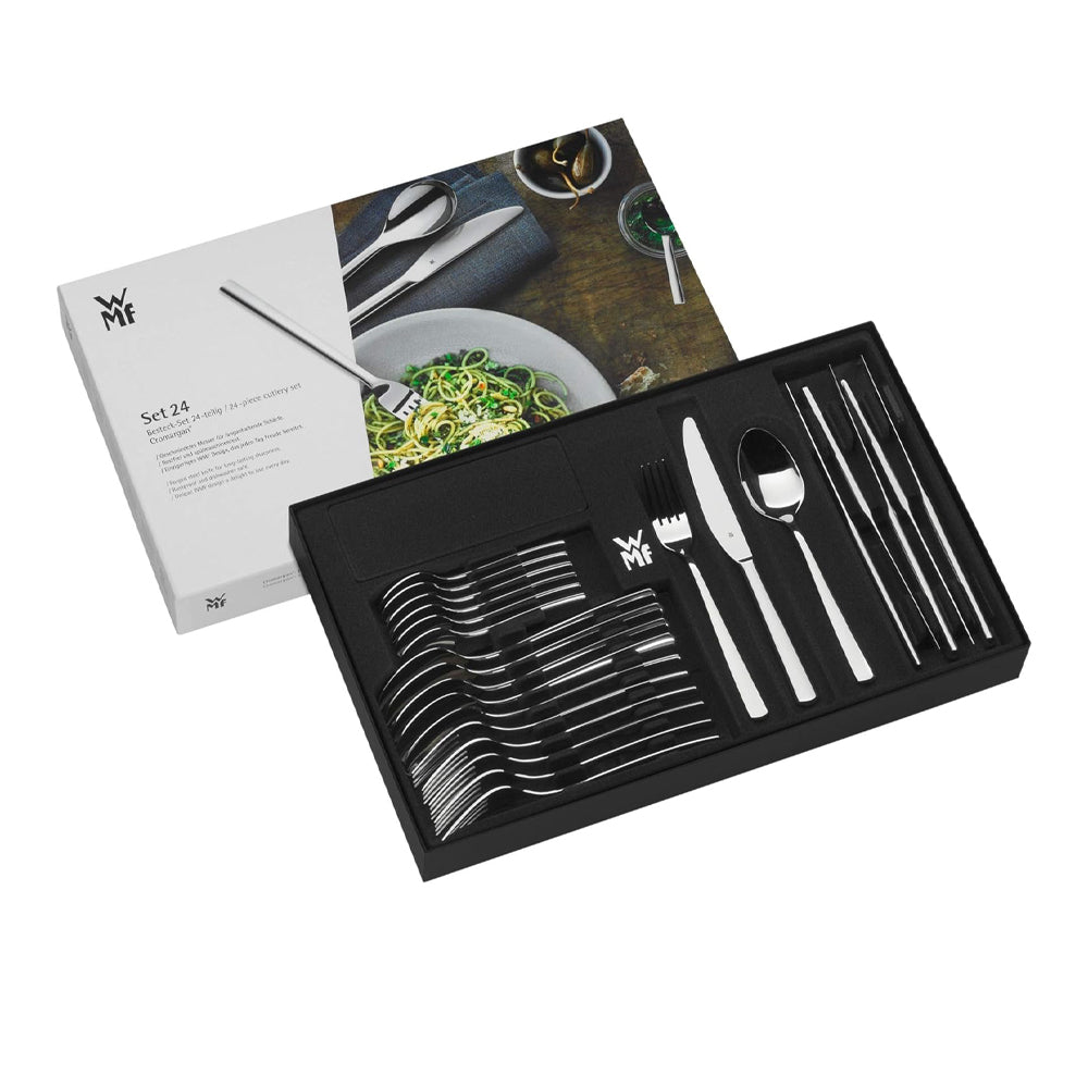 WMF Boston Servizio Posate In Acciaio Inox Cromargen In Acciaio Inox Set 24 Pz