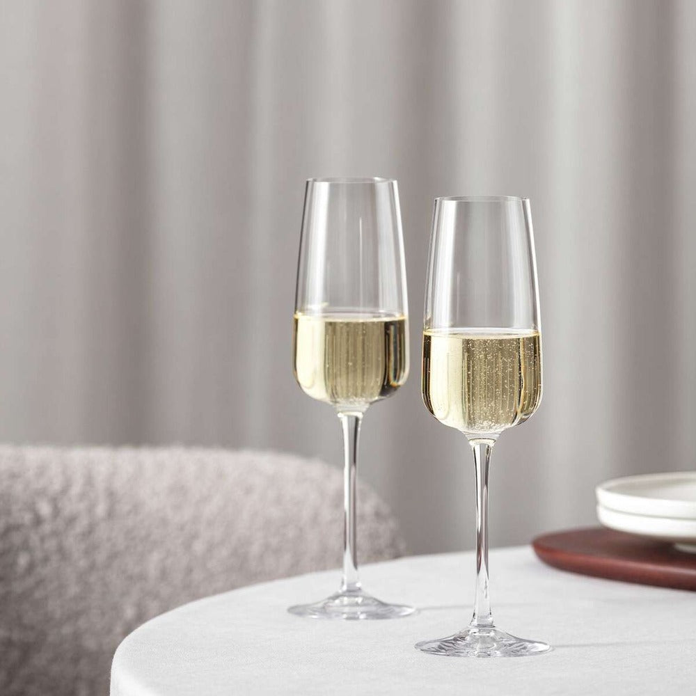 12 cl - Villeroy & Boch Afina Calice Flute In Vetro Set 4 Pz