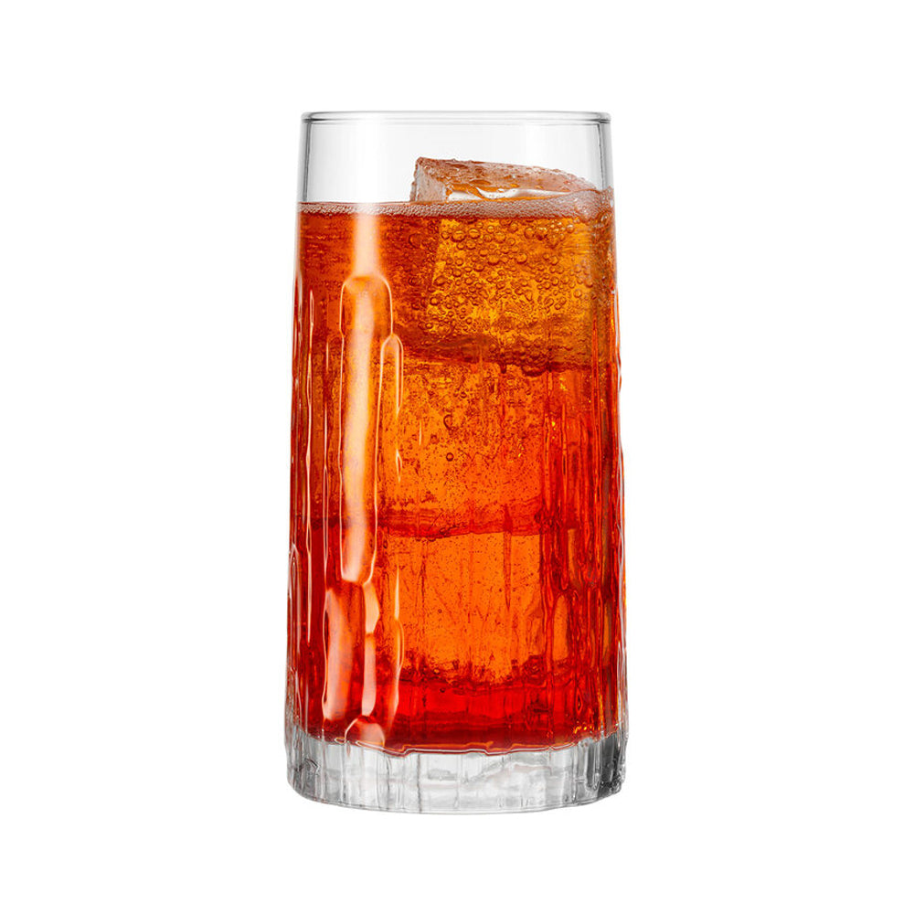35.5 cl - Borgonovo Oak Bicchiere Cocktail Highball In Vetro Set 6 Pz