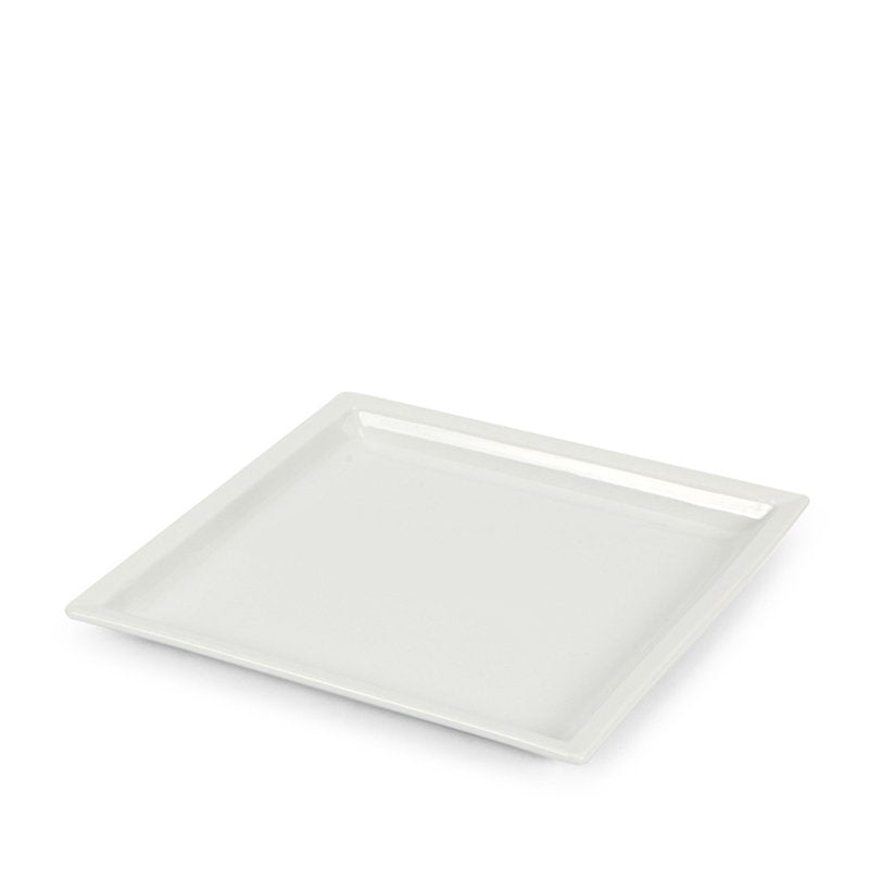 22X22 Cm Lioness Justwhite Piatto Piano In Porcellana Set 4 Pz