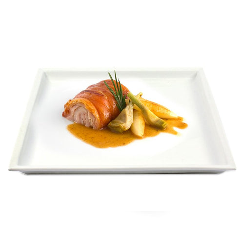 29X29 Cm Lioness Justwhite Piatto Piano In Porcellana Set 3 Pz