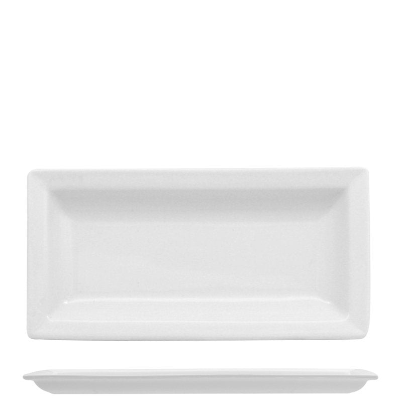 17 8X8 7 Cm Lioness Justwhite Piatto Presentazione Rettangolare In Porcellana Set 6 Pz