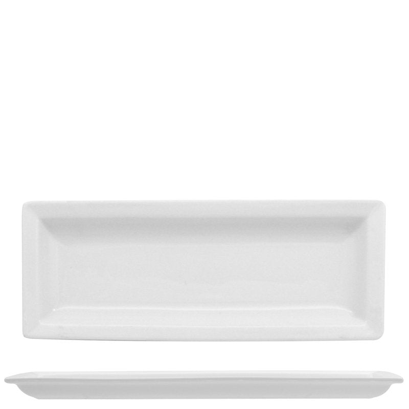 22 5X8 7 Cm Lioness Justwhite Piatto Presentazione Rettangolare In Porcellana Set 6 Pz