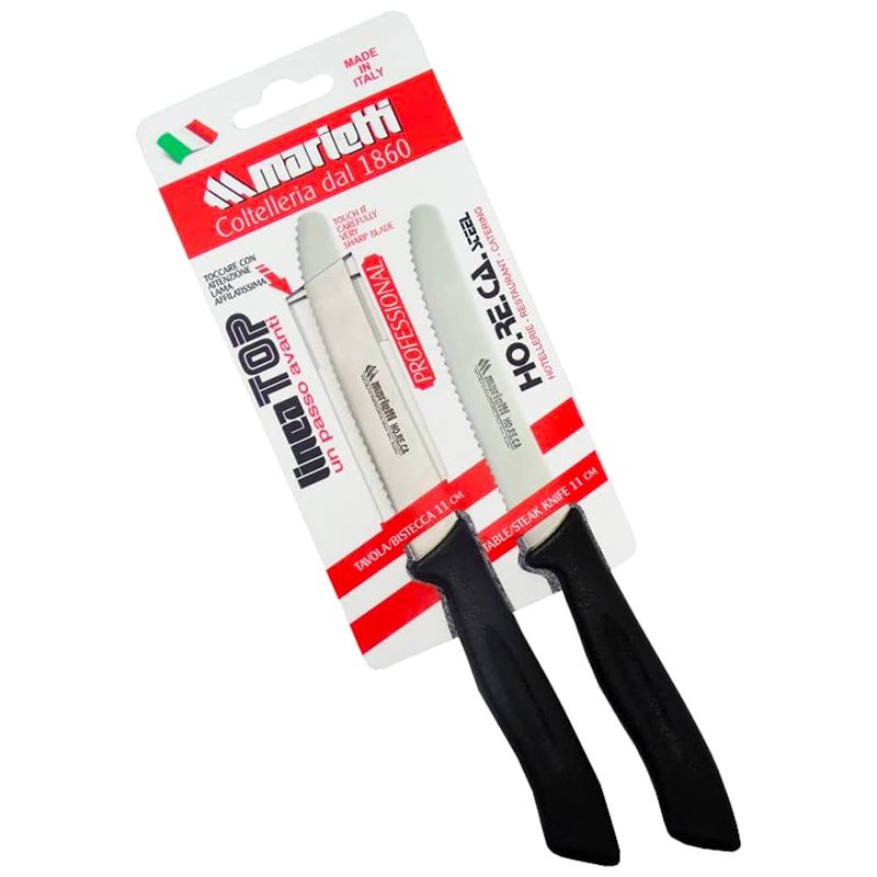 Marietti Top Coltello Bistecca In Acciaio Inox Set 2 Pz