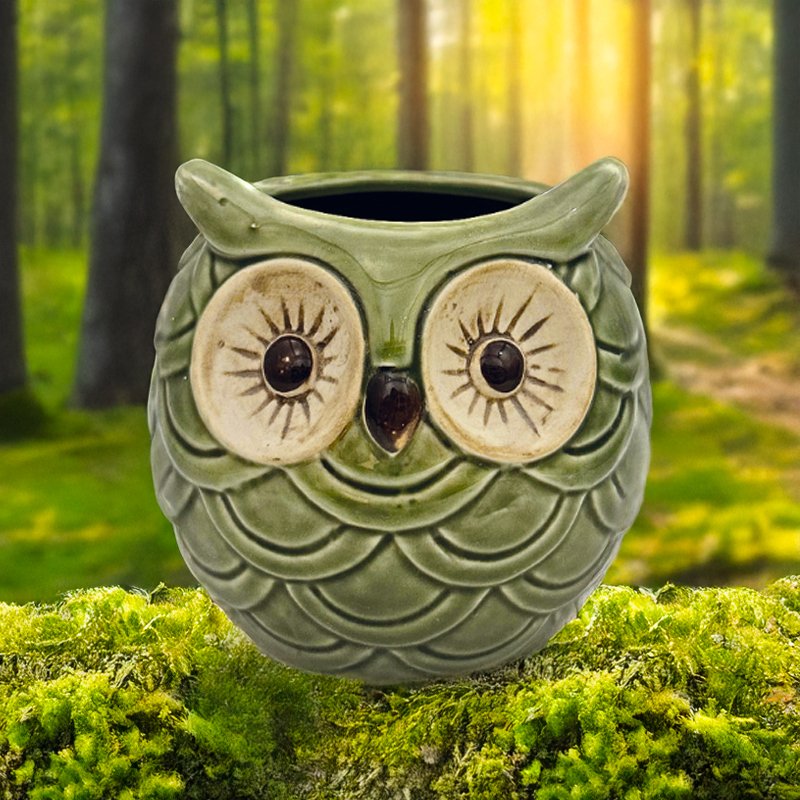 50 Cl Paderno Tiki Mug Bicchiere Cocktail Gufo In Ceramica