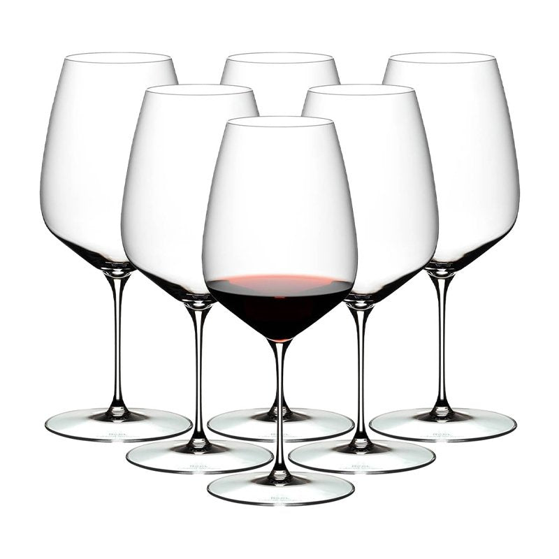 82 9 Cl Riedel Veloce Calice Vino Rosso Cabernet Merlot In Vetro Set 6 Pezzi