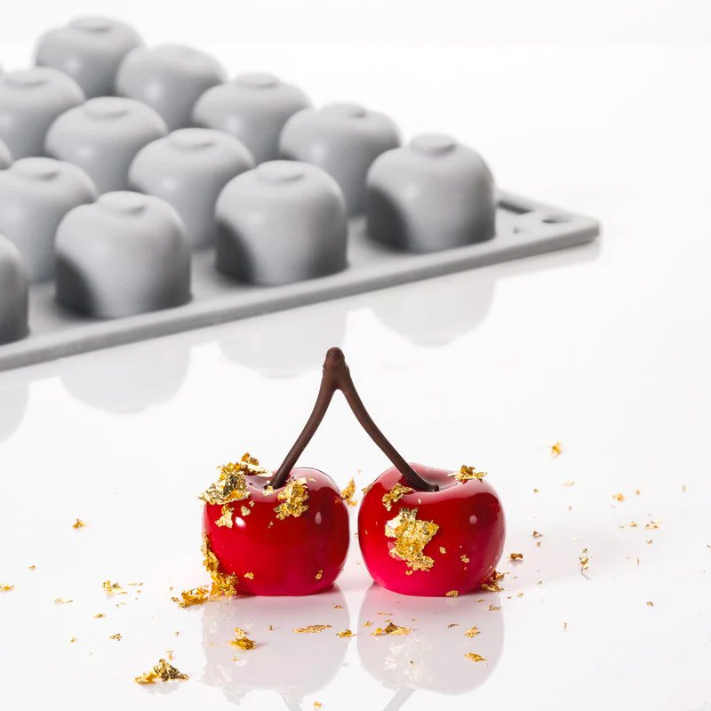 35 Forme Pavoni Gourmand Stampo Decorazioni Ciliegie In Silicone