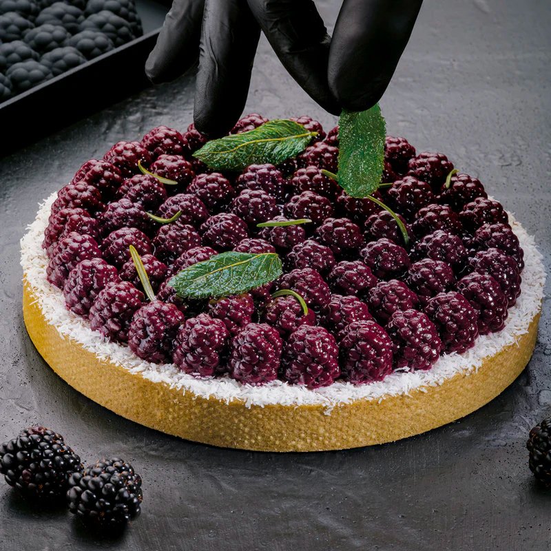19 Cm Pavoni Raven Stampo Torta Mora In Silicone