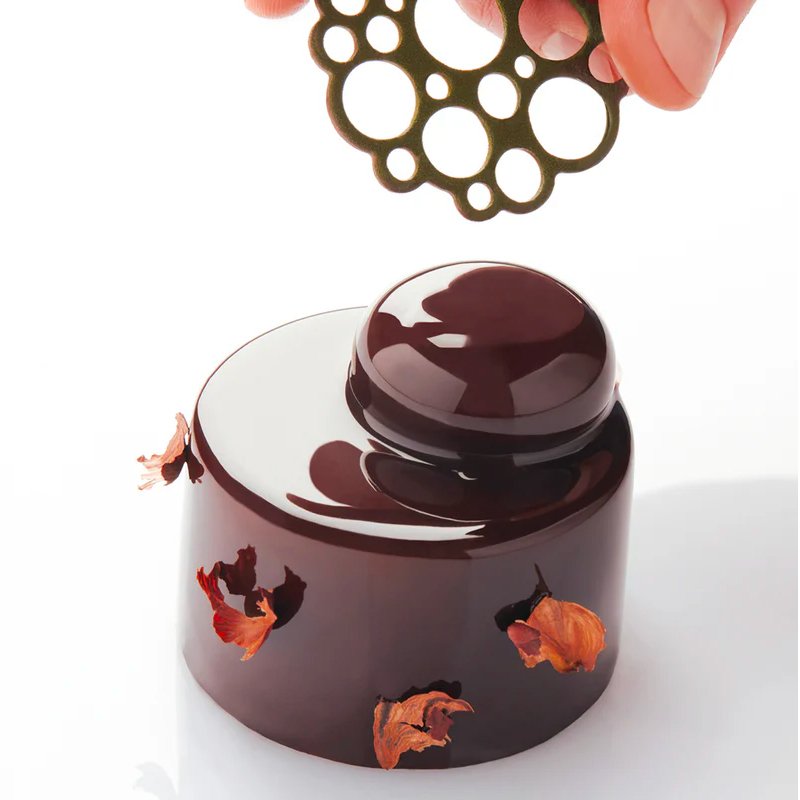 15 Forme Pavoni Circles 2 Stampo Decorazioni Fiori In Silicone