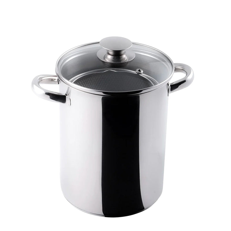 16 Cm Aeternum La Divina Reinox Pentola Alta Asparagera Con Coperchio In Acciaio Inox