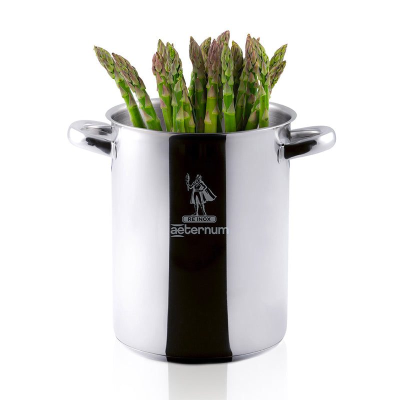16 Cm Aeternum La Divina Reinox Pentola Alta Asparagera Con Coperchio In Acciaio Inox