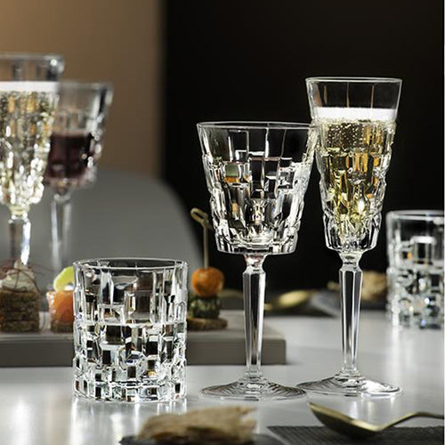 Rcr Cristalleria Italiana Etna Set Calici In Vetro Luxion Set 18 Pz
