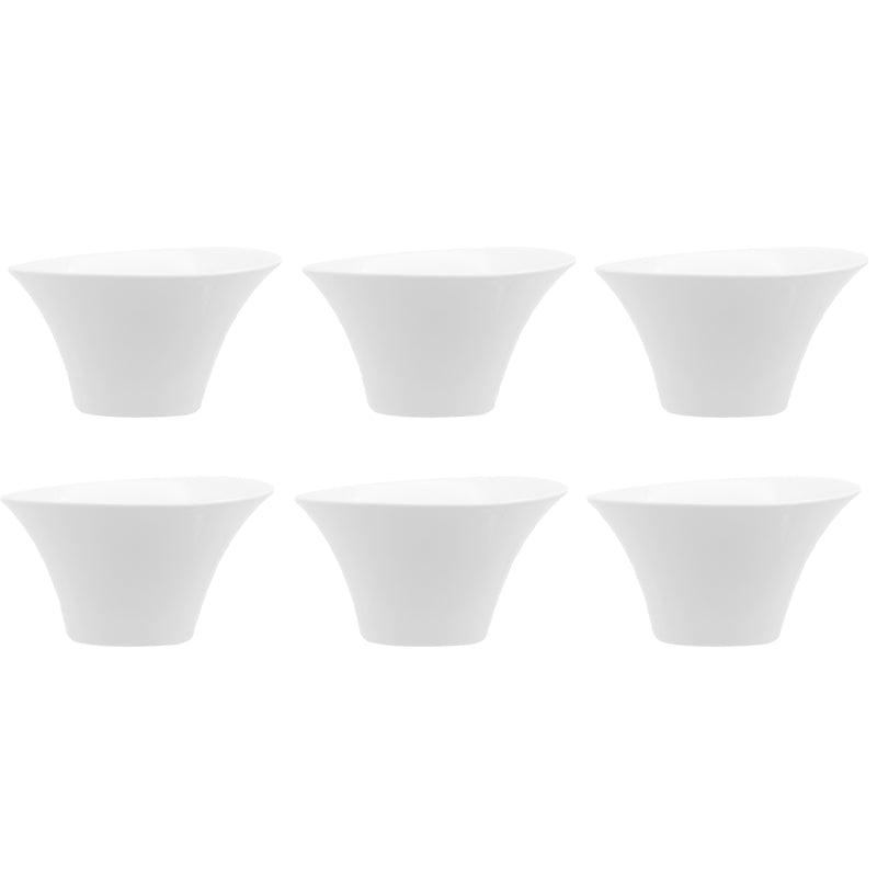 11 Cm Asymetrique Coppetta In Porcellana Set 6 Pz