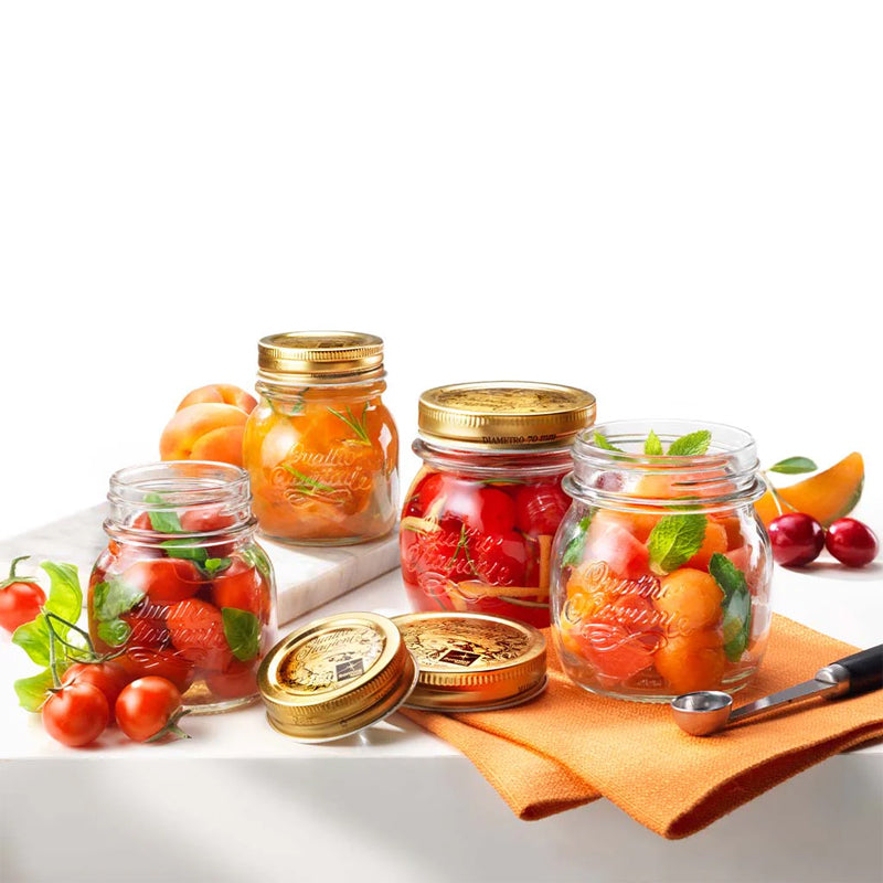 50 Cl Bormioli Rocco Quattro Stagioni Vasetto Con Ricettario Set 6 Pz