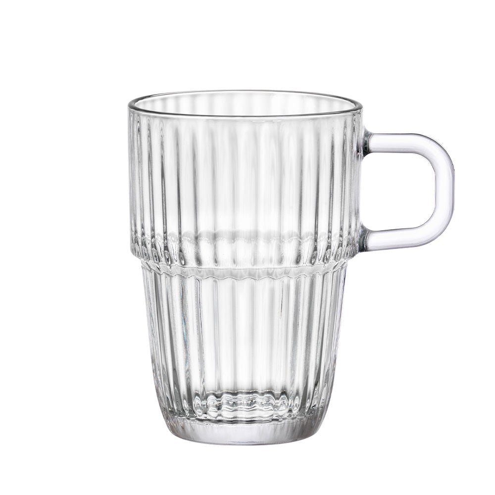 31.5 cl - Bormioli Rocco Barshine Mug Tazza Mug In Vetro Set 12 Pz