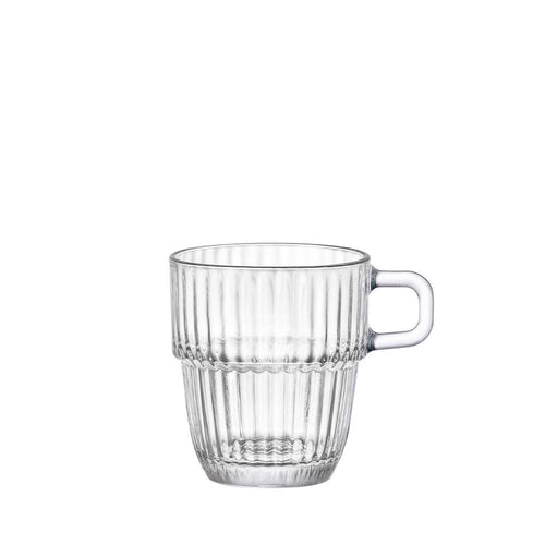 18.5 cl - Bormioli Rocco Barshine Double Espresso Tazza Cappuccino In Vetro Set 12 Pz