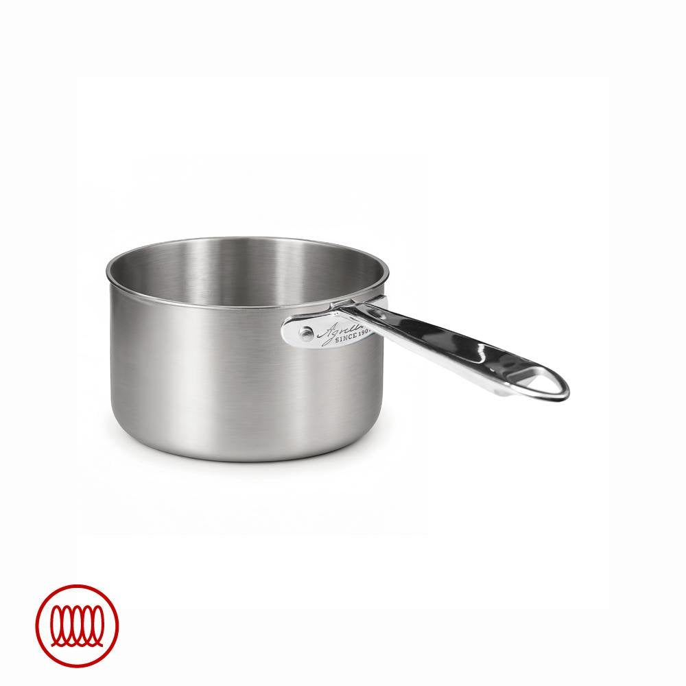Alu-Inox 3-ply High Induction Casserole with Tubular AluInox Handle