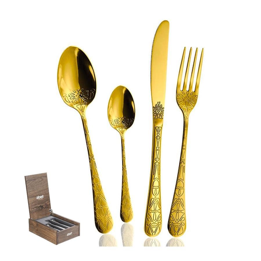 Tattoo Stainless Steel Cutlery Set - Set 24 Pieces