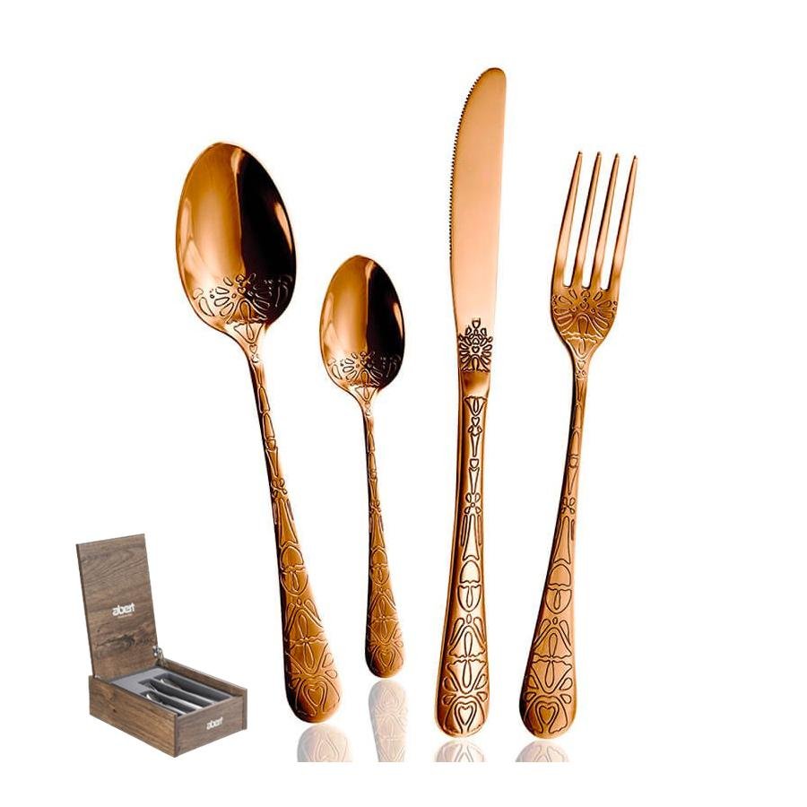 Tattoo Stainless Steel Cutlery Set - Set 24 Pieces