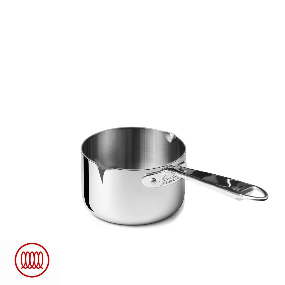 Alu-Inox 3-ply High Induction Casserole with Tubular AluInox Handle