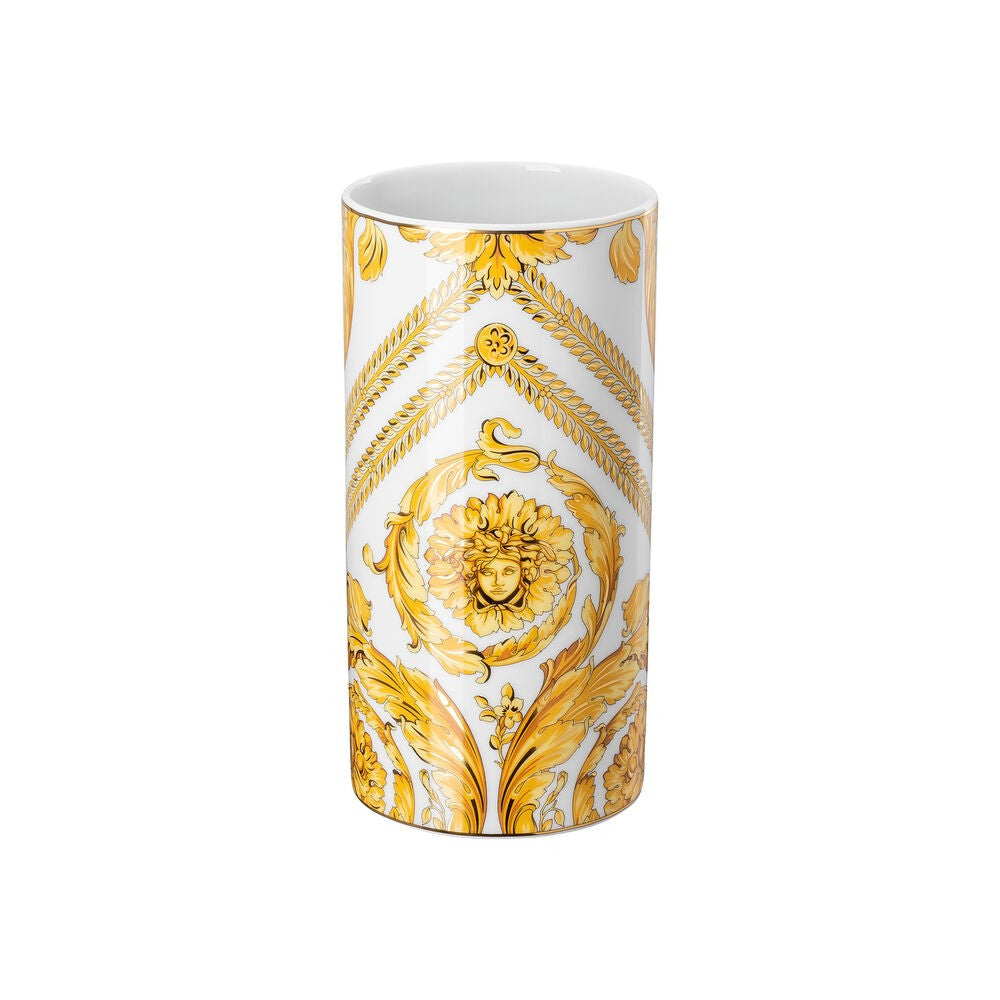 24.6 cm - Versace Medusa Rhapsody Vaso Tavola Cilindrico In Porcellana