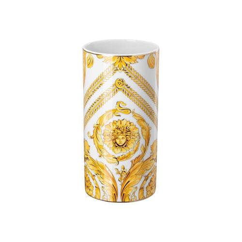 24.6 cm - Versace Medusa Rhapsody Vaso Tavola Cilindrico In Porcellana