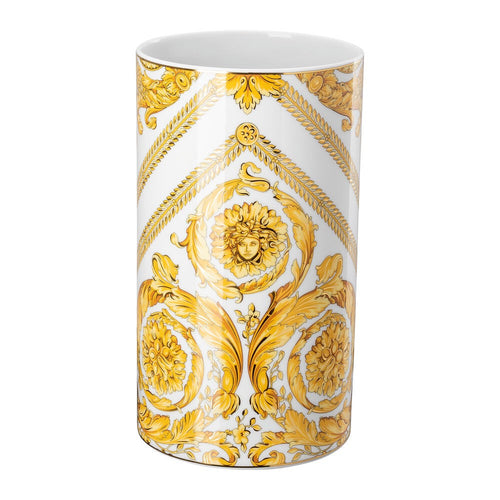 29.9 cm - Versace Medusa Rhapsody Vaso Tavola Cilindrico In Porcellana