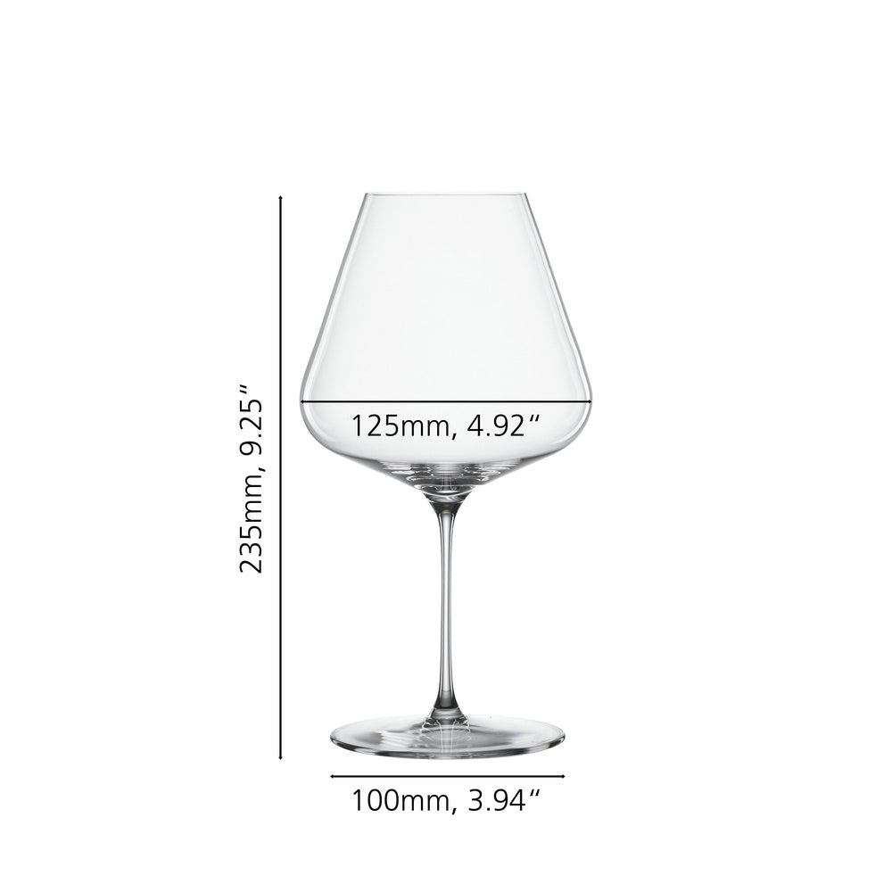 96 cl - Spiegelau Definition Calice Vino Rosso Burgundy In Vetro Cristallino - Set 2 Pz