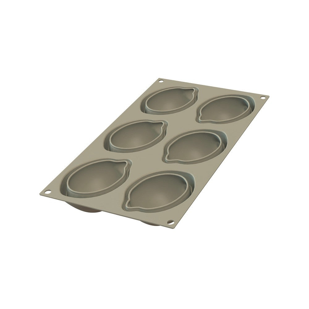 6 Forme - Silikomart Delizia Al Limone Stampo Dolci Frutta Realistica In Silicone Cutter Incluso
