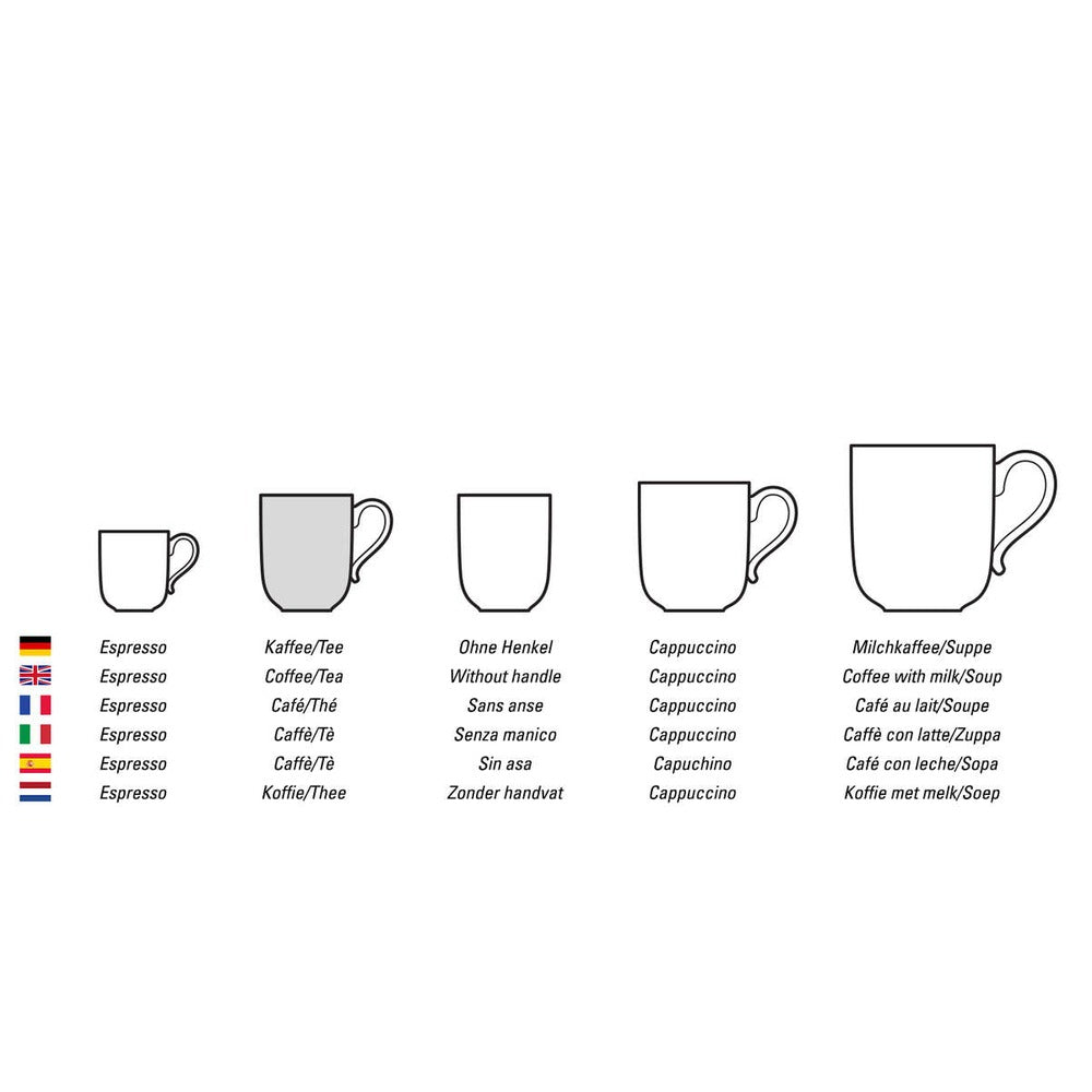 16 cl - Villeroy & Boch Colorful Spring Tazzina Tè Caffè In Porcellana Premium - Set 6 Pz