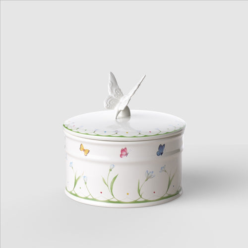 140 cl - Colorful Spring Barattolo Rotondo In Porcellana Premium